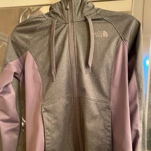 The North Face Gray Zip-Up Hoodie, Size M